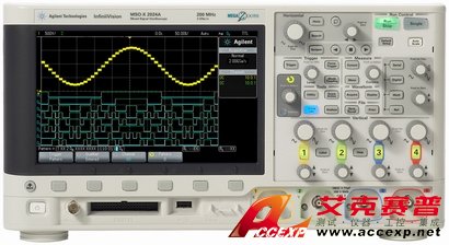 Agilent MSOX2024A 示波器(200MHz、4通道加8數字通道)