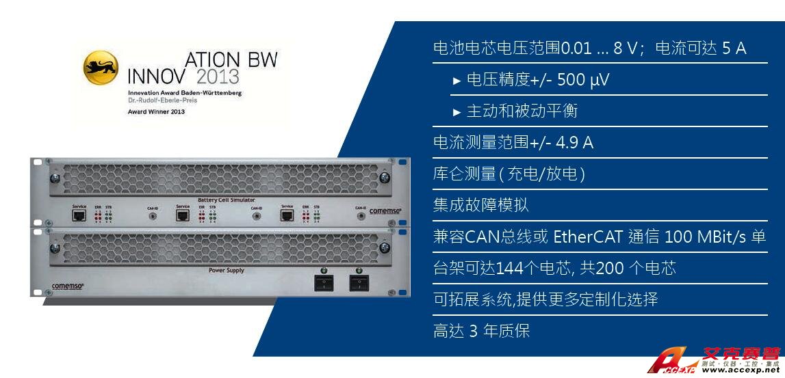 德國Comemso BMS測試系統解決方案