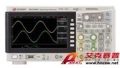 keysight是德 EDUX1002G 示波器：50 MHz，2 個模擬通道