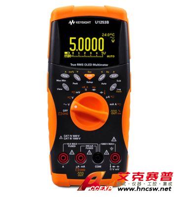 keysight是德 U1253B 手持式數(shù)字萬(wàn)用表，4位半，OLED 顯示屏